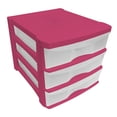 thumbnail image 1 of Cajonera Plastic Trends Escritorio 3 niveles Rosa, 1 of 4