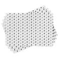 thumbnail image 1 of Ambesonne Modern Place Mats Set of 4, Thunderbolt Zig Zag, Standard Size, Black White, 1 of 6