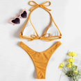 thumbnail image 3 of Women‘s Two Piece Swimsuit Swimsuits Push Up Halter High Neck Bathing Suit Tops, 3 of 4