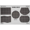 thumbnail image 2 of Buffalo Check Plaid Placemats by Penny's Needful Things (Wedge - Set of 2) (Dark Gray), 2 of 3