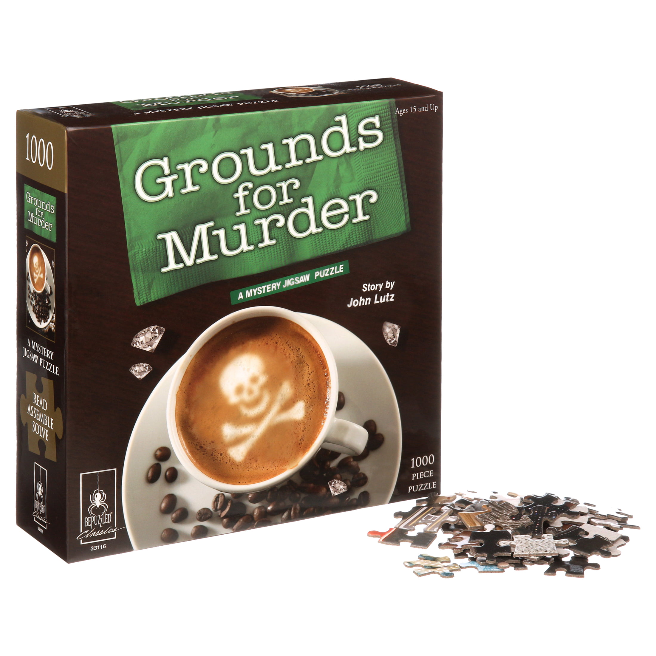 Grounds For Murder Classic Mystery Jigsaw Puzzle