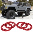 thumbnail image 4 of Replacement Wheel Beadlock Rings, 4pcs Cool Appearance Wheel Outer Beadlock Ring  For 1/10 RC Cars Red, 4 of 8