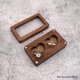 thumbnail image 2 of Caja de madera para anillos, caja para anillos de boda, caja cuadrada de madera personalizada, para bodas rústicas y compromisos (1 pieza), talla única, 2 of 5