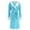 Blue, variant on successthop Womens Plus Size Robe for Winter FLeece Fuzzy Pajamas Belted Long Color Block Bathrobe with Pockets Gray 4XL