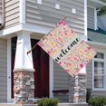 thumbnail image 2 of Spring Summer Multicolored Flower Leaves Garden Flag 28x40 Inch Double Side for Outdoor Courtyard Garden Decor Flowers Welcome Holiday Flag for Outside Decoration, 2 of 6