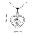 thumbnail image 3 of Jewelry VerPetridure able and new peach heart-shaped love pendant Necklace, 3 of 3