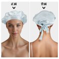 thumbnail image 2 of Bonete de cabello de seda sintética Unique Bargains con correas ajustables, gorro de dormir para mujeres en gris plateado, 2 of 6