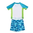 thumbnail image 4 of GYRATEDREAM Boys Two Piece Rash Guard Swimsuits Kids Short Sleeve Sunsuit Swimwear Sets 1-5 Years, 4 of 6