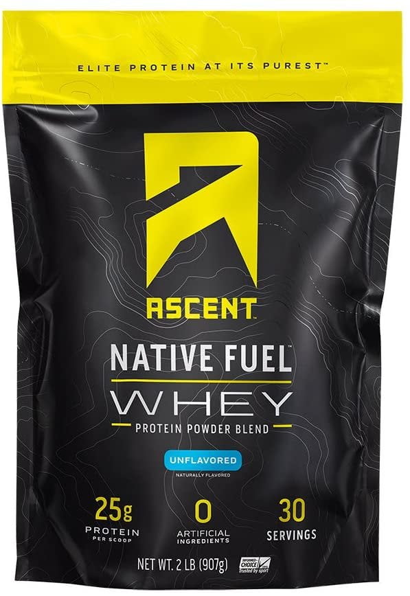 Ascent Native Fuel Whey Protein Powder Unflavored 2 lbs Walmart