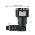 thumbnail image 4 of Unique Bargains Car 3/8 Fuel Line Quick Connector Nylon Hose Pipe Quick Release 90 Degree, 4 of 7