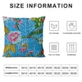 thumbnail image 5 of Orinice Indian Handmade Cotton Turquoise Kantha Fruit Print Threads Work Cushion Cover Throw Decorative Pillows Cover Bohemian  White, 5 of 5