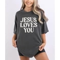 thumbnail image 6 of Jesus Loves You Shirt for Women Christian Faith Easter Inspirational Distressed Tee Pepper Shirt Adult X-Large, 6 of 7