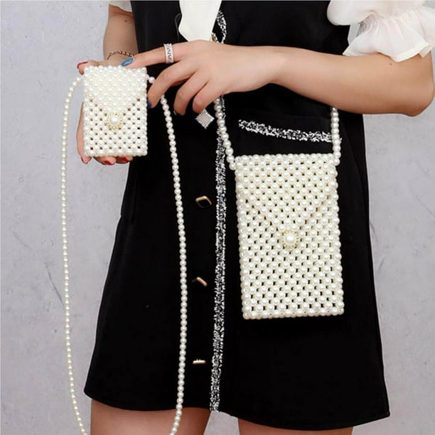 Beaded shoulder bag best sale