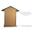 thumbnail image 5 of JCs Wildlife Screech Owl or Saw-Whet Owl House Cedar Nesting Box with Poly Lumber Roof, 5 of 8