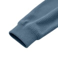 thumbnail image 6 of hotojiny Mens Quarter Zip Pullover Casual Textured Golf Shirts Lightweight Long Sleeve Sweatshirt for Hiking Workout(Blue,Large), 6 of 7