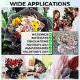 thumbnail image 5 of 40 Sheets Flower Wrapping Paper with 4 Rolls Flower Ribbons ,Black, 5 of 5