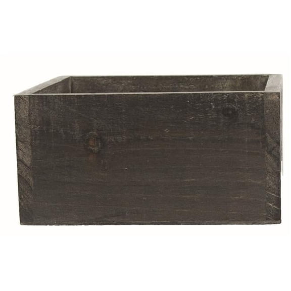 212 Main AI-2113BW Black Washed Wooden Box