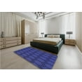 thumbnail image 4 of Ahgly Company Indoor Rectangle Patterned Denim Dark Blue Area Rugs, 2' x 3', 4 of 6