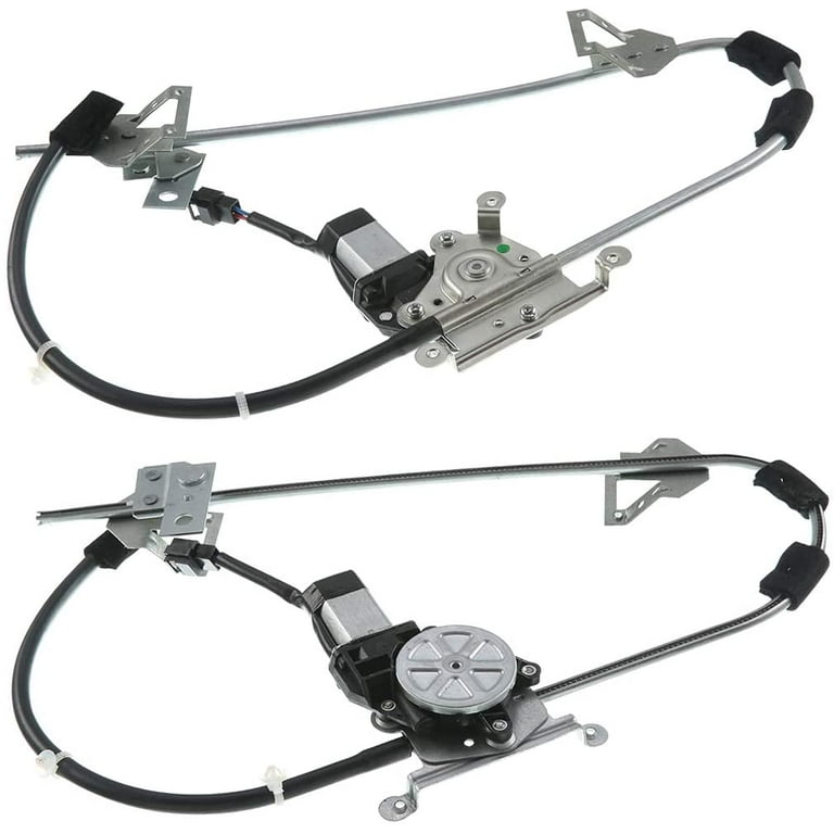 A-Premium Power Window Regulator with Motor Compatible with Jeep Cherokee  XJ 1991-1996 Comanche 1991-1992 Front Driver and Passenger Side 2-PC Set