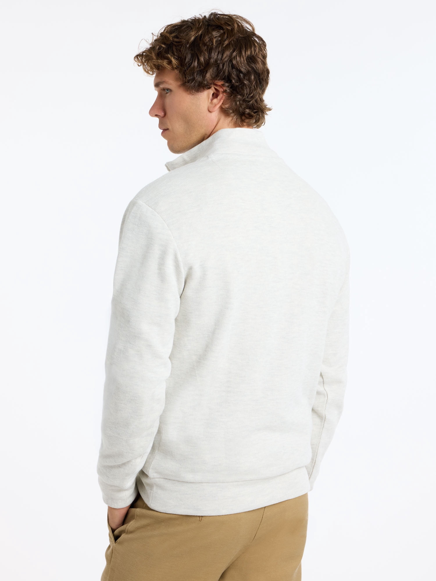 U.S. Polo Assn. Men's Quarter Zip Flatback