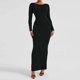 thumbnail image 1 of Vestido Mujer Ajustado Color Sólido Sin Espalda Estilo Y2K Ropa de Fiesta Ygjytge Negro T L para Mujer, 1 of 5