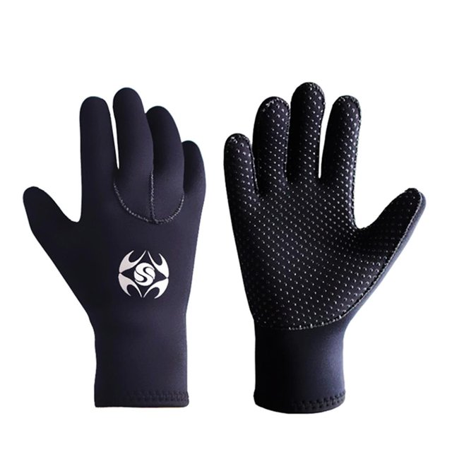 Greeniant Guantes de buceo a prueba de frío de neopreno de 3 mm Equipo de snorkel de natación de invierno Guantes antideslizantes subacuáticos Deportes acuáticos No.1 Greeniant OD010076-01