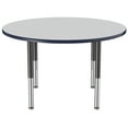 thumbnail image 3 of ECR4Kids 48in Round Premium Thermo-Fused Adjustable Activity Table Grey/Navy/Black - Super Leg, 3 of 7