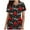 Black, variant on Odeerbi Valentines Scrub Tops for Women V Neck T-Shirt 2025 Fashion Short Sleeve Printing Blouse Causal Pullover Pockets Black
