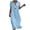 Light Blue, variant on Dvprdro V Neck Short Sleeve Cotton Linen Dress for Women Loose A Line Summer Daily Casual Solid