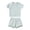 Blue, variant on LYMAYTER Kids Boys Girls Cotton Tees Outfit Infant Casual Short Sleeve Tops Set for 9 Months - 5 Years