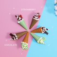 thumbnail image 2 of Simulation Miniature Ice-cream Cone Ice-cream Cone Model Kitchen Accessories Clear Texture heqiyong toy, 2 of 2