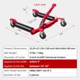 thumbnail image 4 of 2-Pack Mechanical Car Dolly Jack Set, 1500-lbs Capacity Wheel Dolly, 9" Car Wheel Dolly Positioning Jack for Vehicle Moving & Auto Repair, Red, 4 of 7