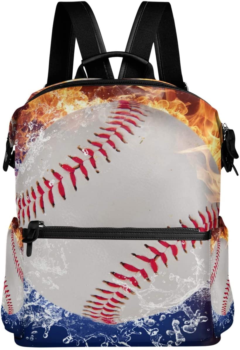 baseball print backpack