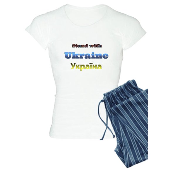 CafePress - Ukraine Pajamas - Women's Light Pajamas