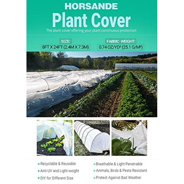 Couleur 2.4x6m Housse De Protection Contre Le Gel Pour Plantes D'hiver