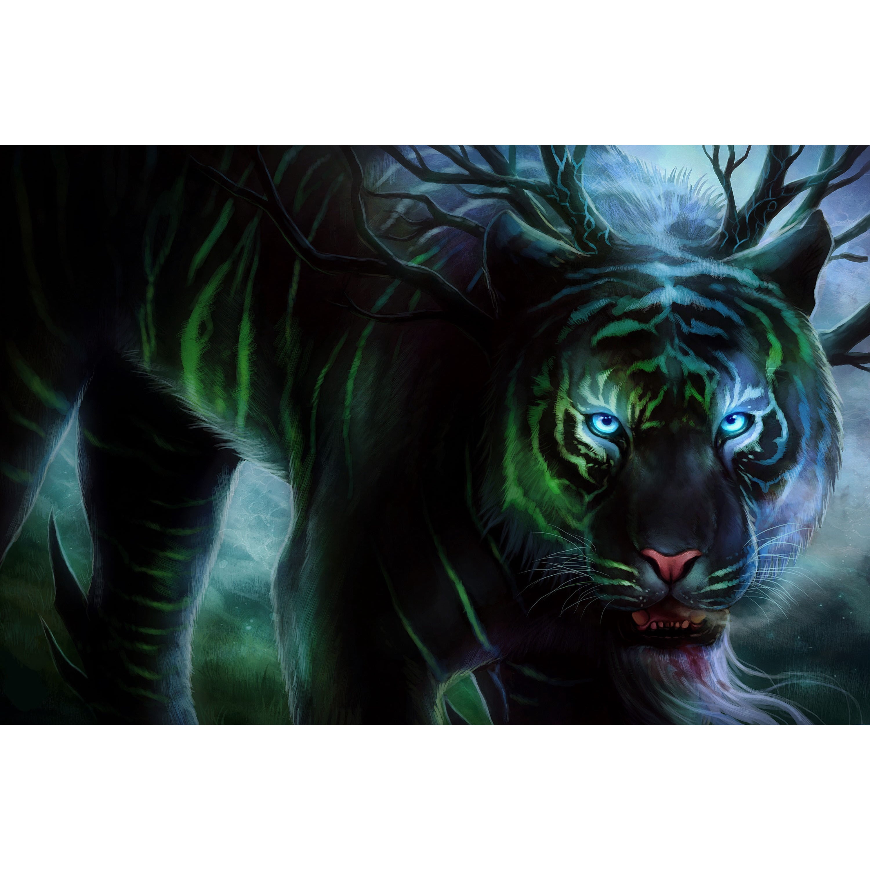 Marmont Hill "Cold Stare" Painting Print on Canvas