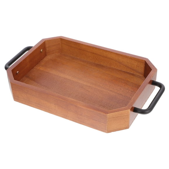 Appetizer Tray Retro Vintage Wooden Pallet Coffee Decor Food Table Cup Storage Bread Household Fruit Decorate Iron