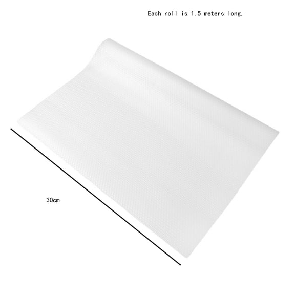 Waterproof Shelf Cabinet and Drawer Liner, 59IN EVA Thickened Clear shelf liner Non-Adhesive, Non-Slip, Oil-Proof EVA Material, for Kitchen Shleves, Refrigerator, Easy to Cut, Washable