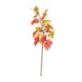 thumbnail image 2 of Rama de hojas de arce artificiales rojas para centro de mesa de otoño, decoración para bodas y hogar. Estilo A, 2 of 9