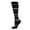 Black-Pink, variant on Wellfit Unisex Black Multi Striped Cotton Blend 15-20mmHg Graduated Compression Socks, 9-11, Black-Pink