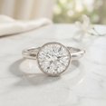 thumbnail image 4 of Rosec Jewels Lab Created Diamond Engagement Ring for Women (5 Ct, E-VS1 Quality) - IGI Certified Big Diamond Ring, 925 Sterling Silver, US 4.00, 4 of 8