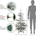 thumbnail image 6 of 4.5' Pre-Lit Noble Fir Artificial Flocked Christmas Tree - Warm Clear LED Lights, 6 of 7
