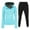 Light Blue1, variant on Plebaso Women's Tracksuit Set 2 Piece Outfits Cowl Neck Hoodie Jogger Pants Sweatsuit Activewear Sets