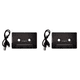 thumbnail image 1 of DQrwqpou Universal Cassette 5.0 Audio Car Tape Aux Adaptador Estéreo Con, 1 of 9