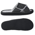 thumbnail image 3 of Women Adjustable Arch Support Slippers, Memory Foam Fuzzy Open Toe Velcro Flat Slides, 3 of 8