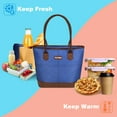 thumbnail image 5 of Tirrinia Insulated Large Cooler Lunch Bag for Women Men, Waterproof Lunch Box with Shoulder Strap, Reusable Lunch Tote for Work Office School Picnic, 5 of 7