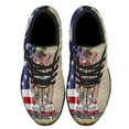 thumbnail image 2 of Memorial Day Remember and Honor Veteran American flag Patriot We The People Shoes Sneakers Black Size 4, 2 of 7