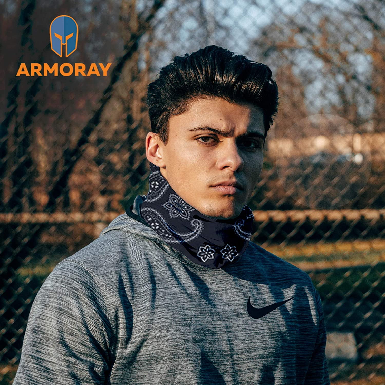 Neck Gaiter Head Wrap For Women Men Prate Headband Boho Scarf