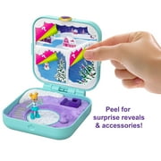 Polly Pocket Frosty Fairytale Compact Playset with Surprise Reveals