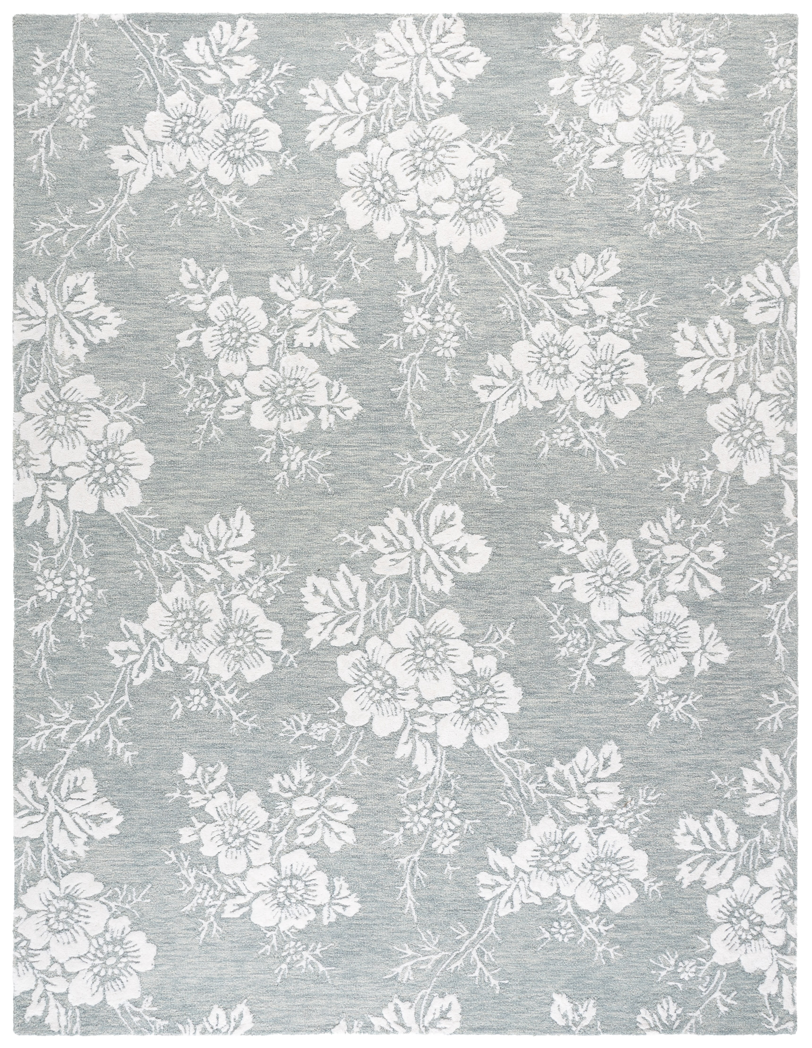 Safavieh Glamour Declan Floral Area Rug, Blue/Ivory, 8' x 10'